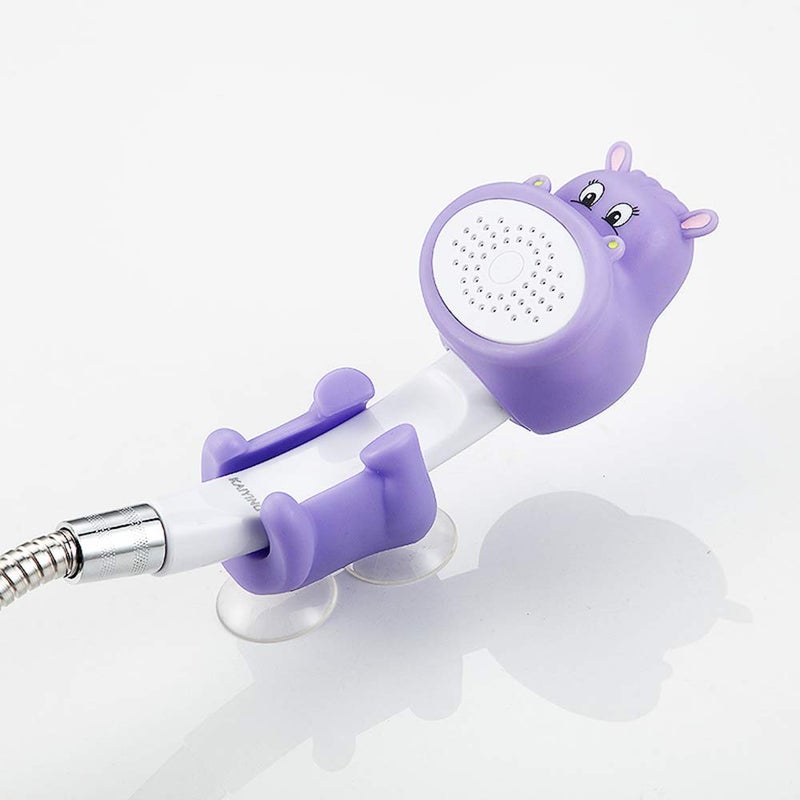 KAIYING Children's Handheld Shower Head,Cartoon Water Flow Spray Shower Head Baby Kids Toddler Bath Bathing Accessories (K:Showerhead(Hippie)+Hose+Diverter) - Image 2